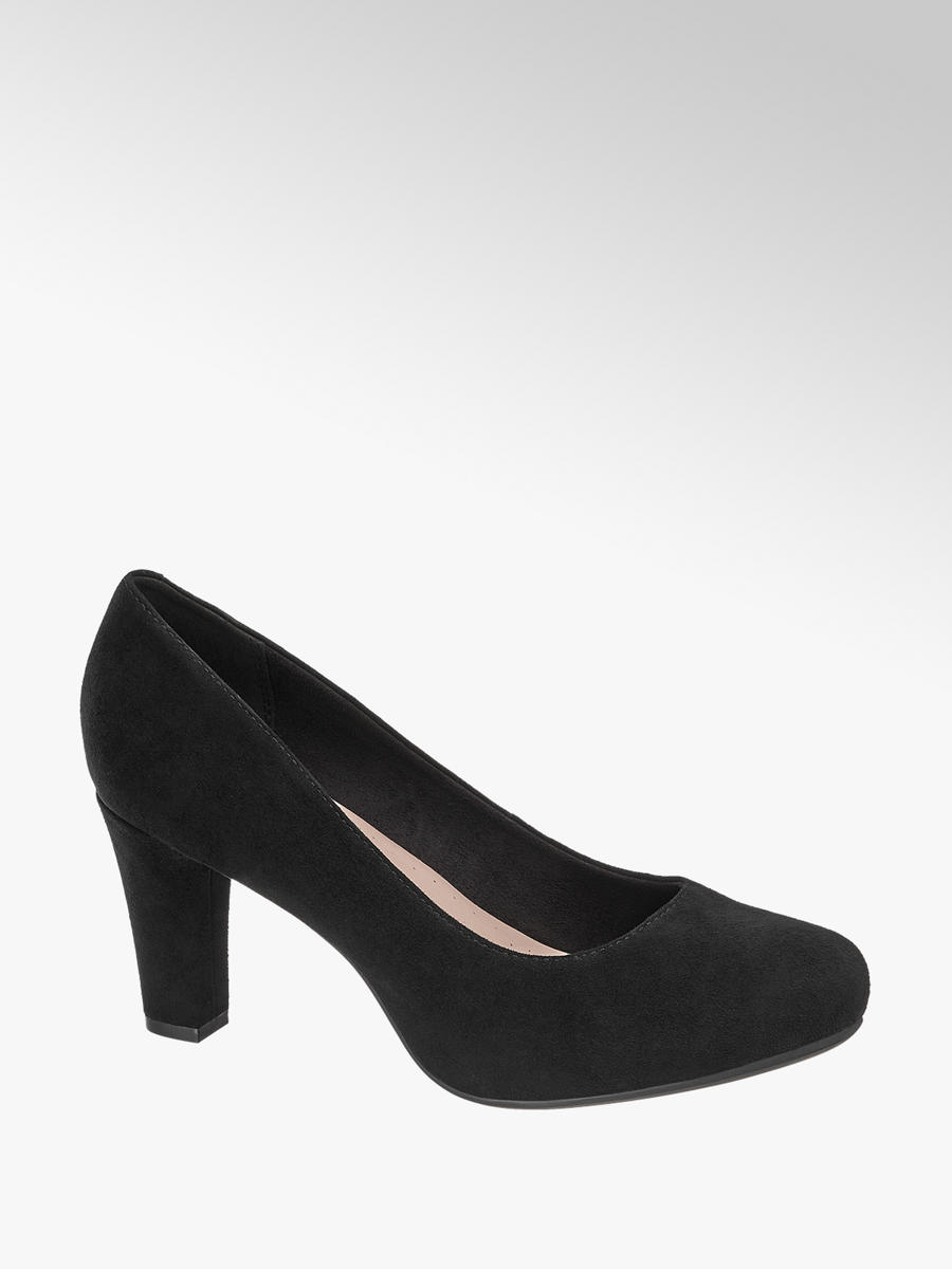 5th Avenue Leder Pumps | DEICHMANN AT 5TH Avenue Damen Schuhe, Pumps, Leder, schwarz,Größe 38,High